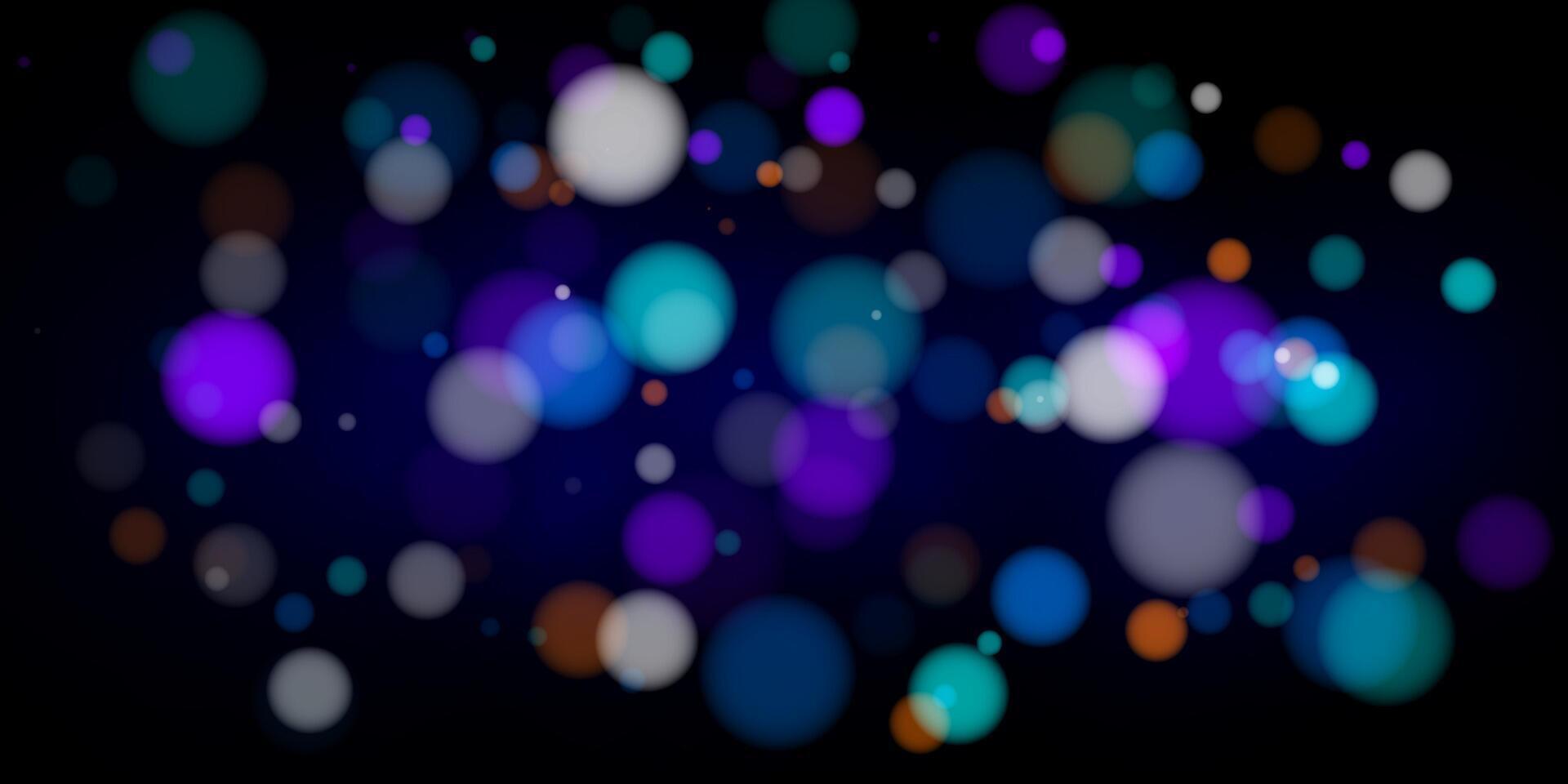 Vibrant city night bokeh with glowing neon colors lights and blurred backdrop. Abstract design featuring stars, traffic, water and energy. Perfect for party, holiday or celebration banners and posters vector