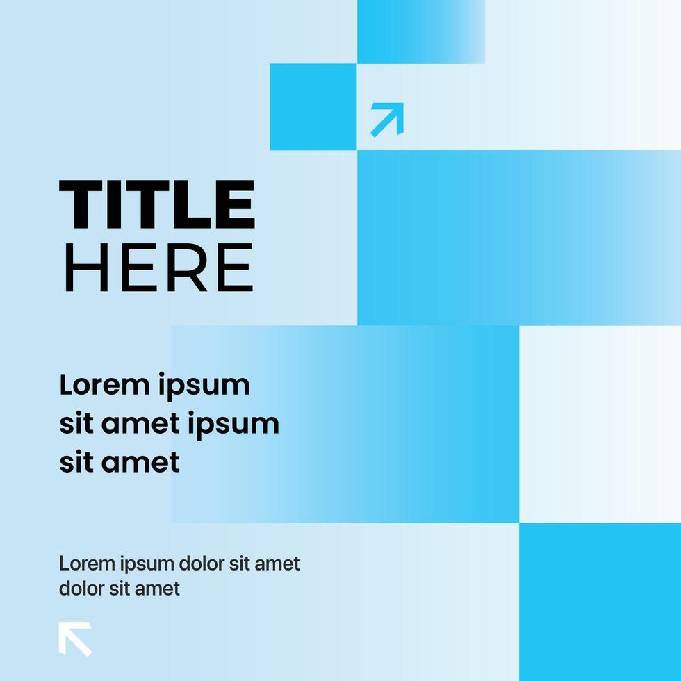 Simple and Modern Elegant Post Design - Corporate Style for Social Media Post vector