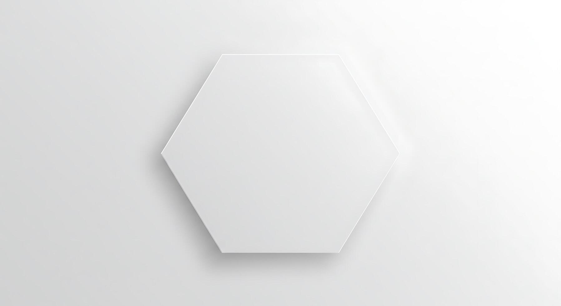 A white cube with a shadow on it photo