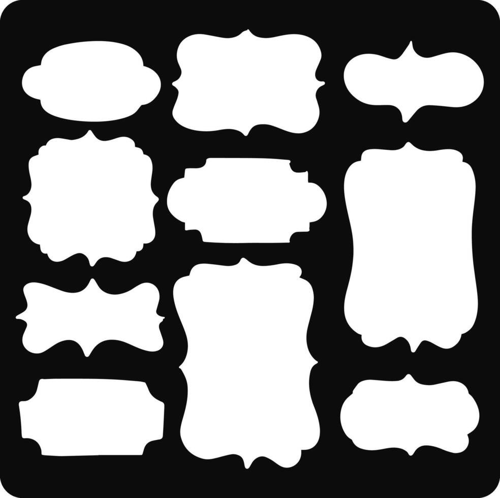 Vintage Frame Collection with background cream vector