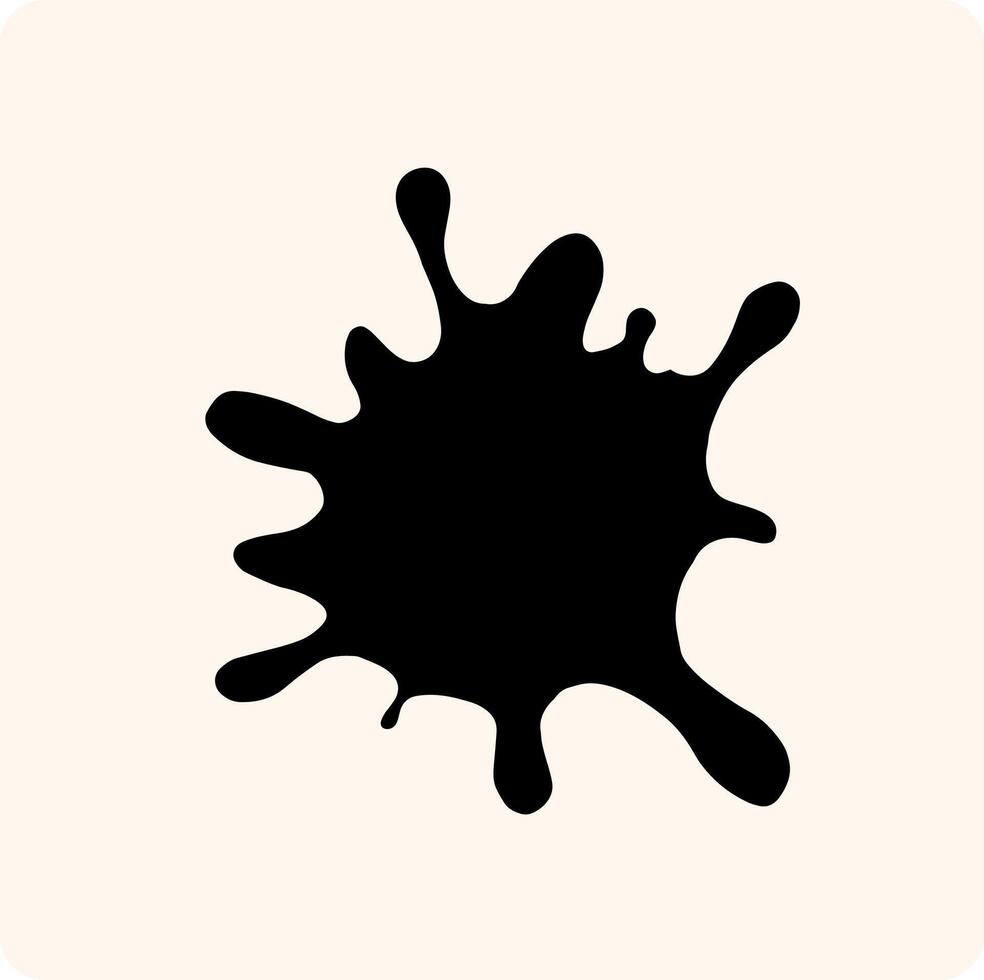 Paint Splatter Graphic with background cream vector