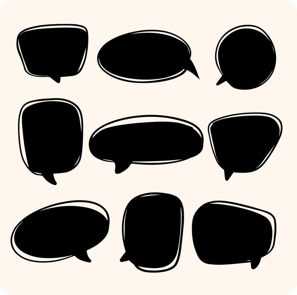 Bubble text style cartoon with background cream vector