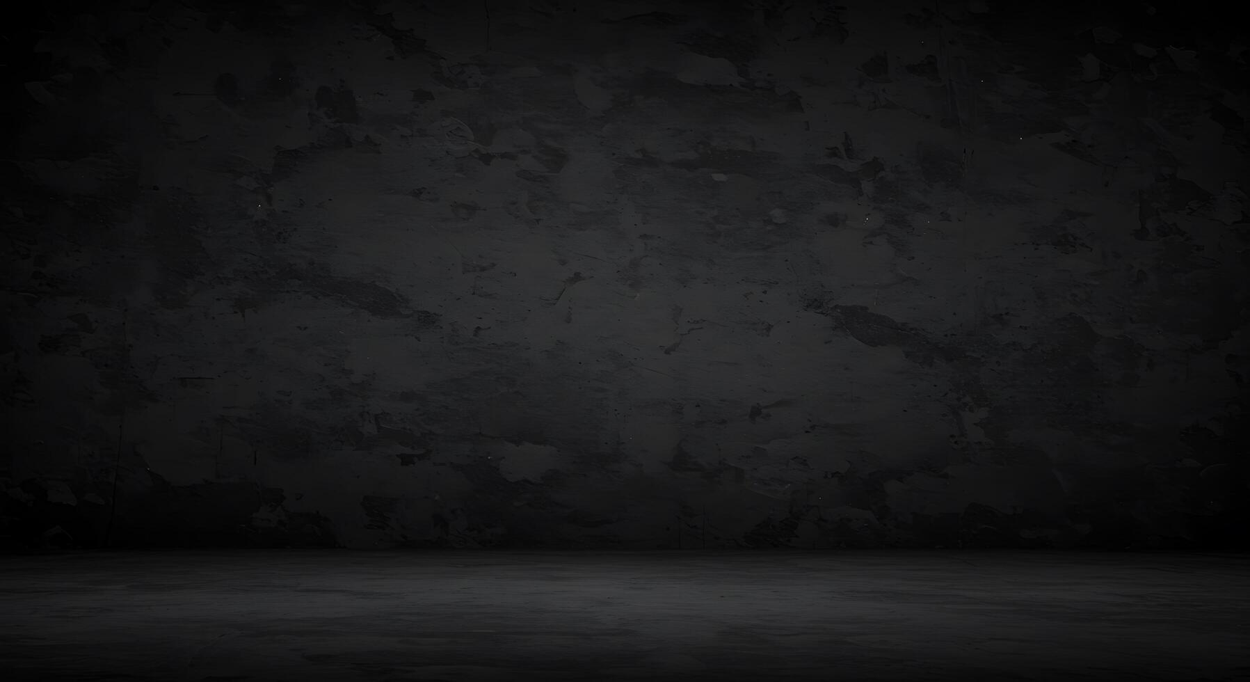 Dark grunge background with concrete wall and floor photo