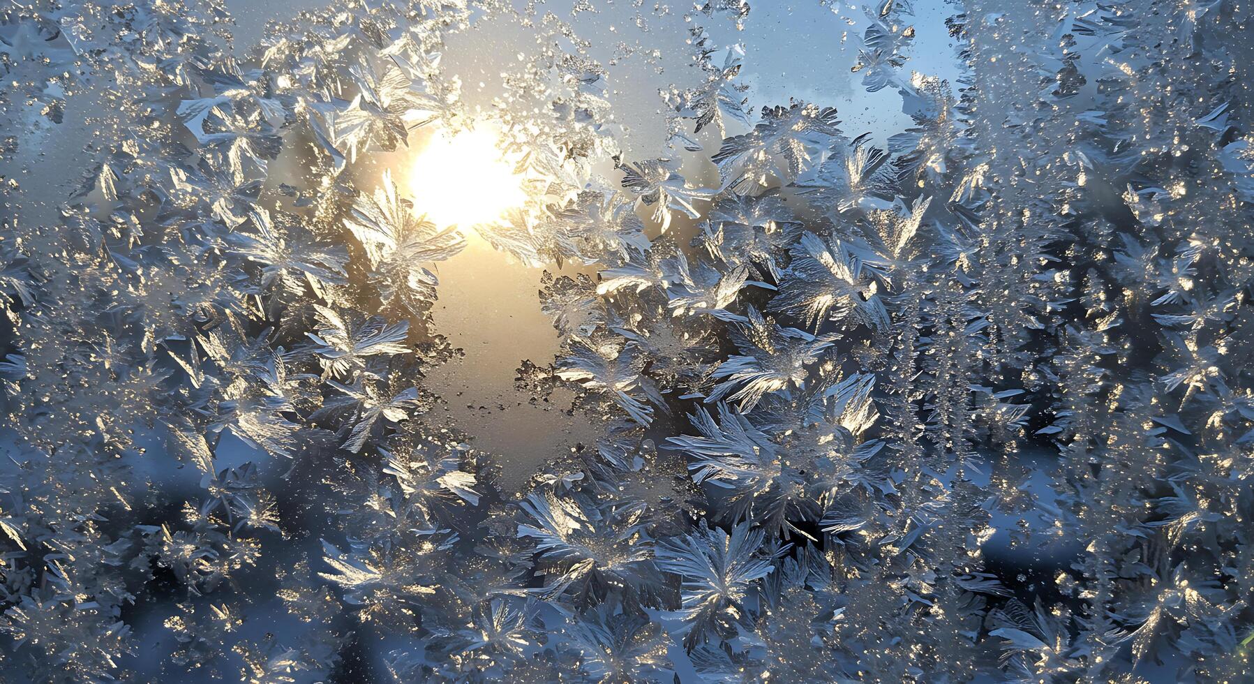Frosted glass with the sun shining through it photo