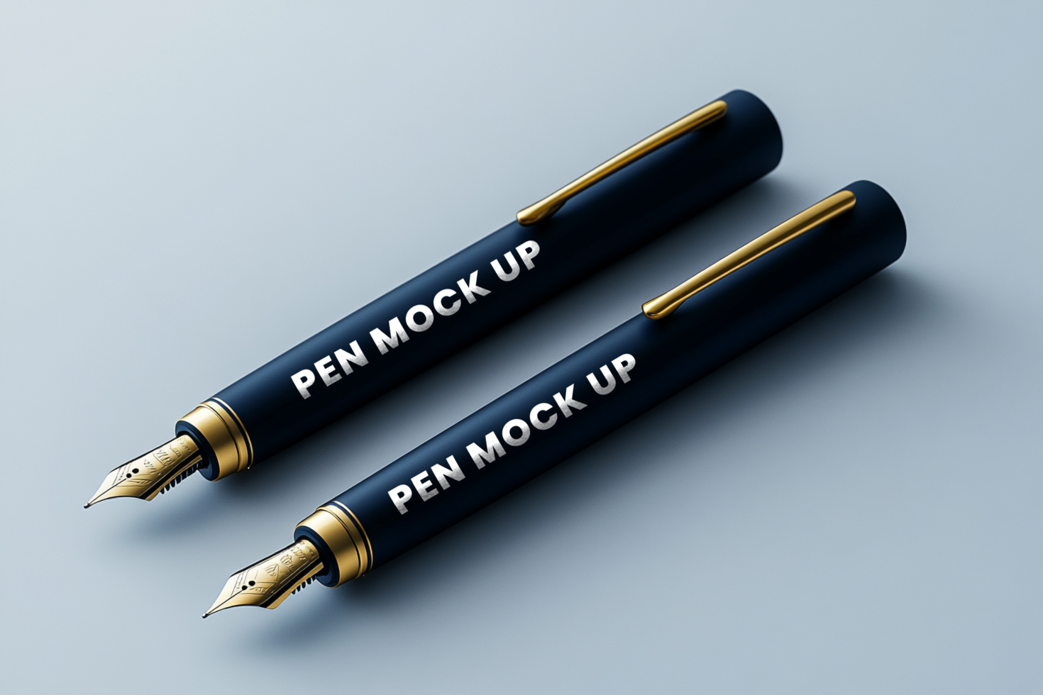 Pen mockup identity set with branding focus and ballpoint mockup psd