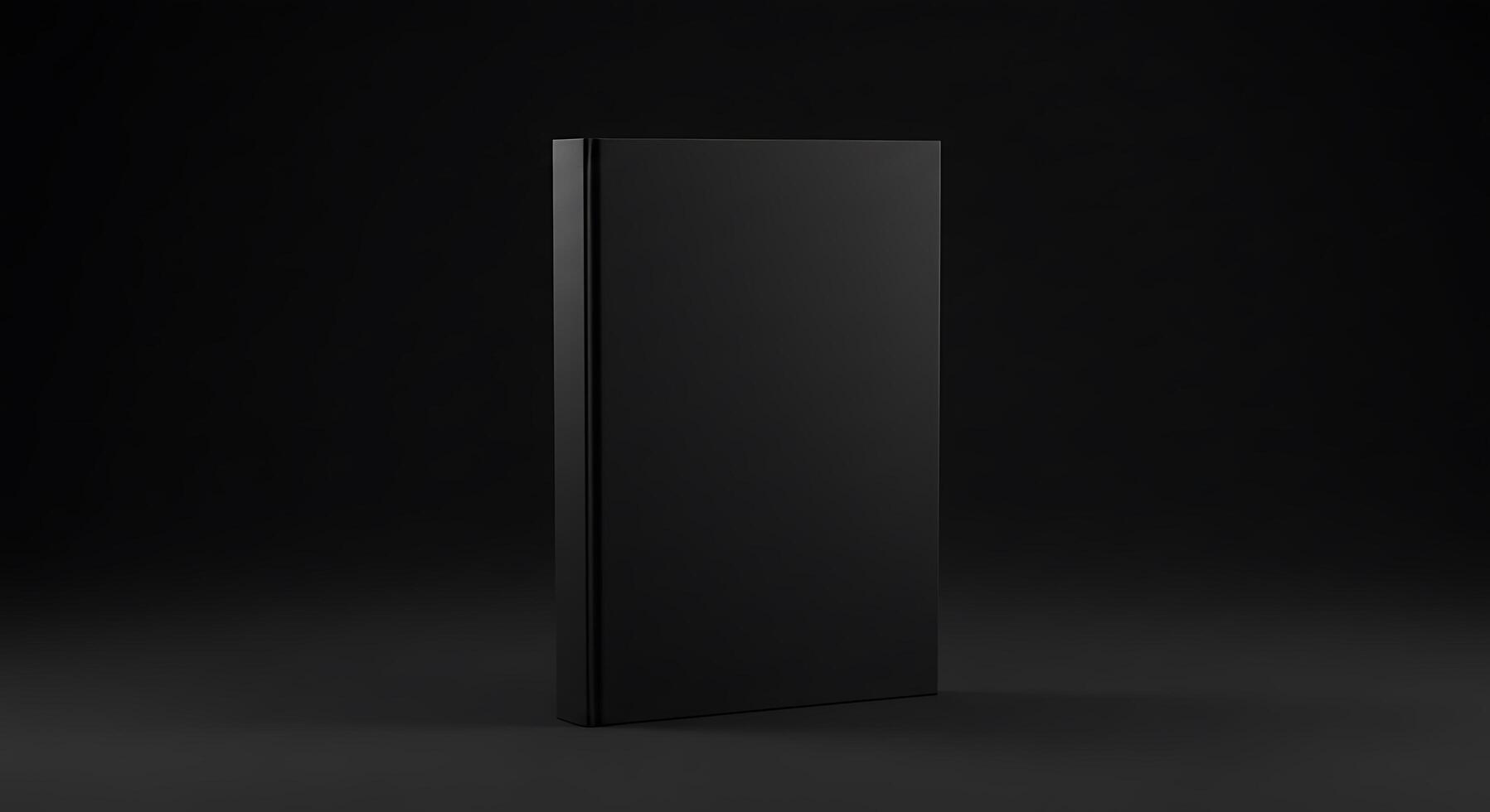Black blank wall with a black background photo
