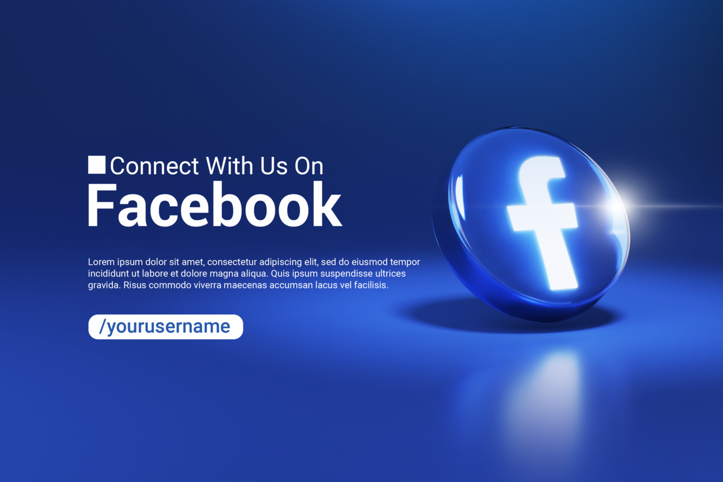 Connect With Us On Facebook Web Banner psd