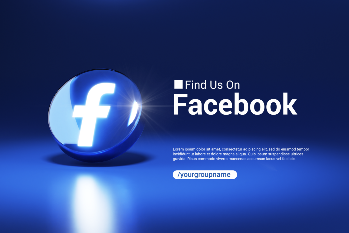 Find Us On Facebook Web Media Banner psd