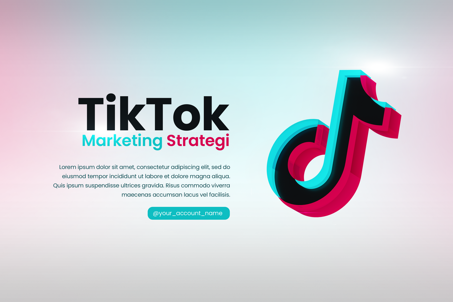 Tiktok Marketing Strategy Webn Banner psd