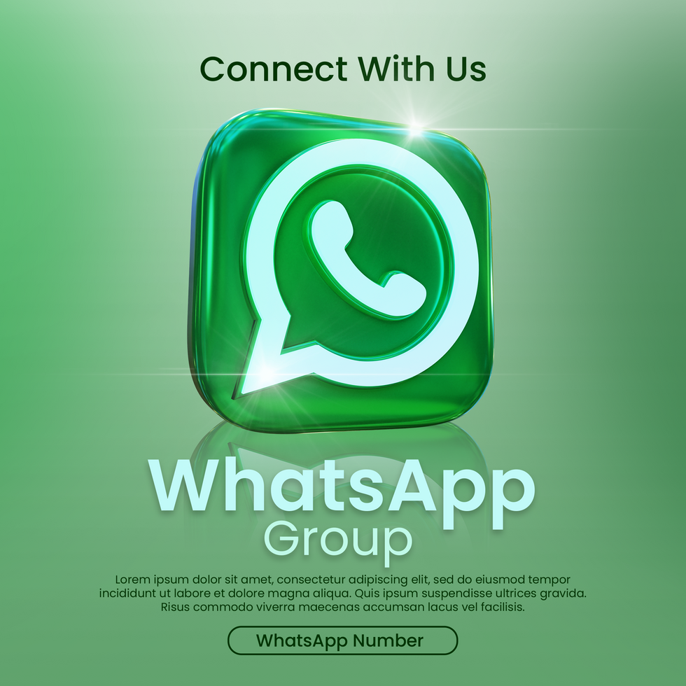 Chat With Us Whatsapp Group Web Banner psd