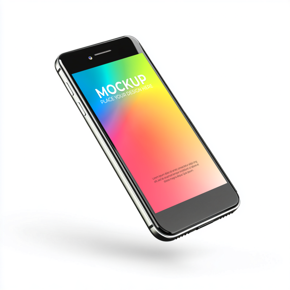 Smartphone Mockup Phone Design Template psd