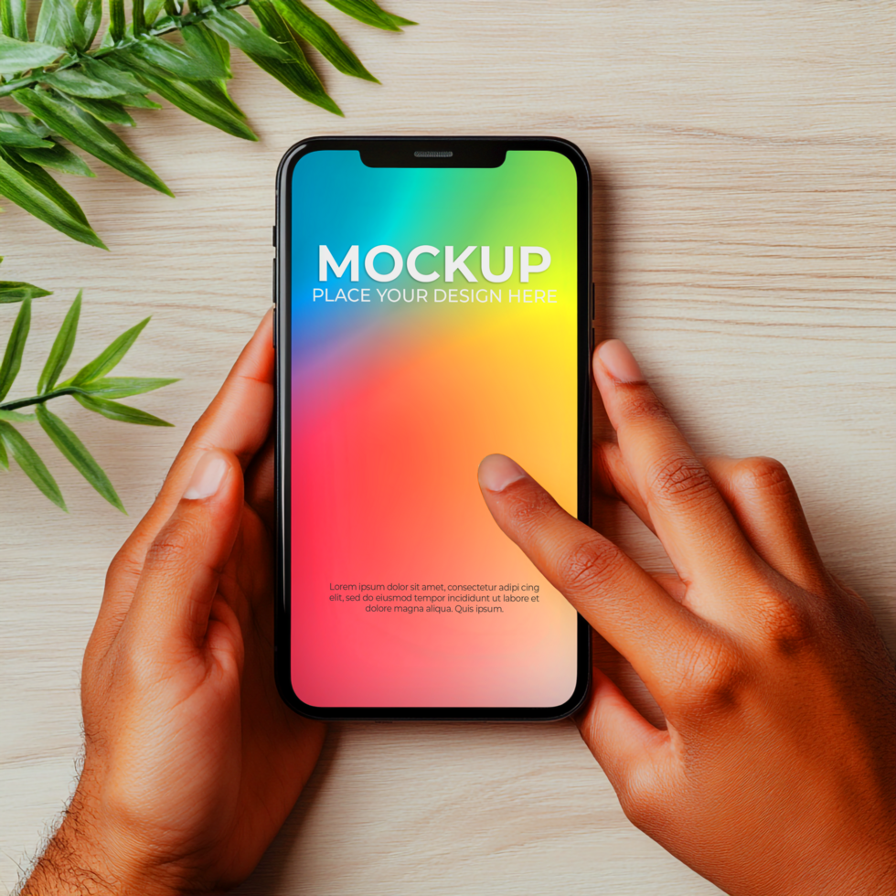Phone Mockup App UI Template psd