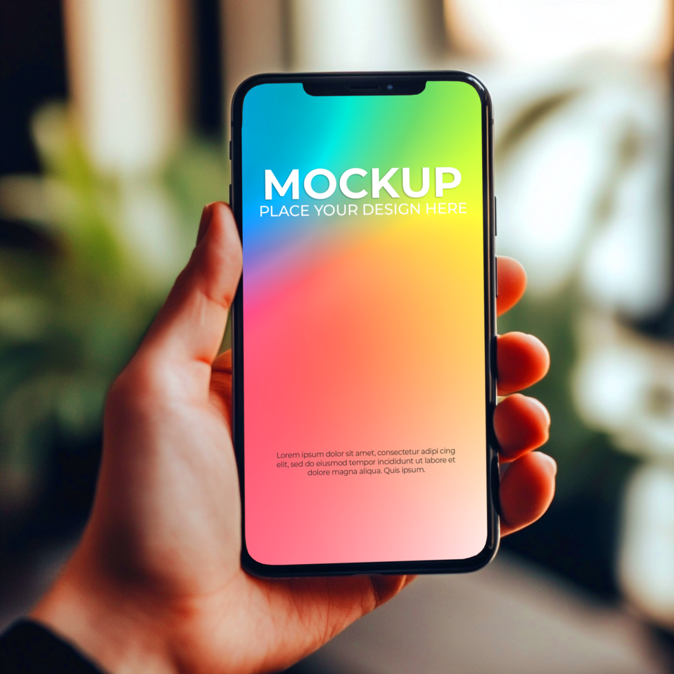 Phone Mockup App UI Design Template psd