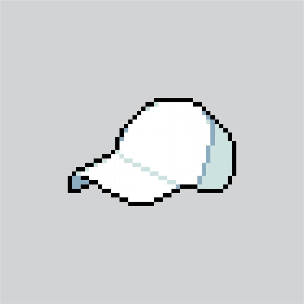 Pixel art illustration Golf Cap. Pixelated Golf Sun Visor. Golf Cap Sun Visor Icon pixelated for the pixel art game and icon for website and game. old school retro. vector