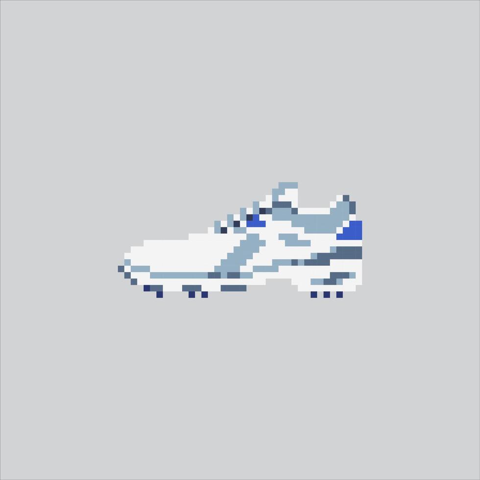 Pixel art illustration Golf. Pixelated Golf Footwear. Golf Sport Shoes Footwear Icon pixelated for the pixel art game and icon for website and game. old school retro. vector