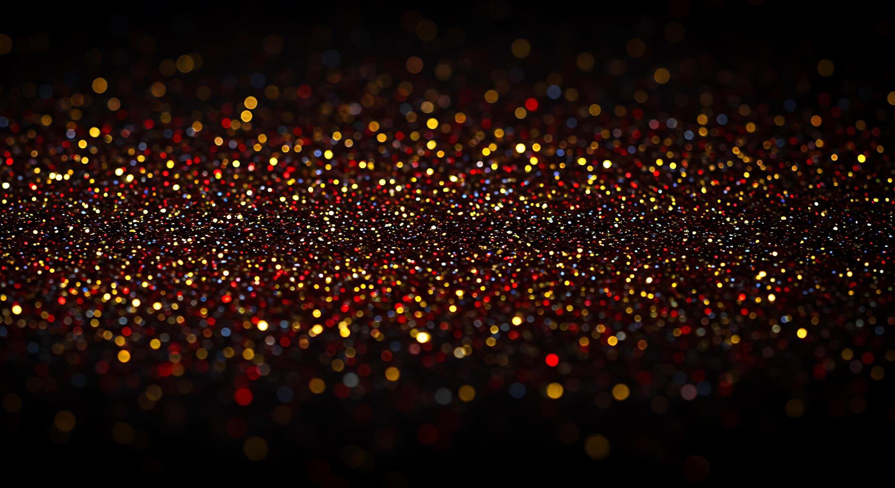 Abstract background with red, yellow and gold lights photo