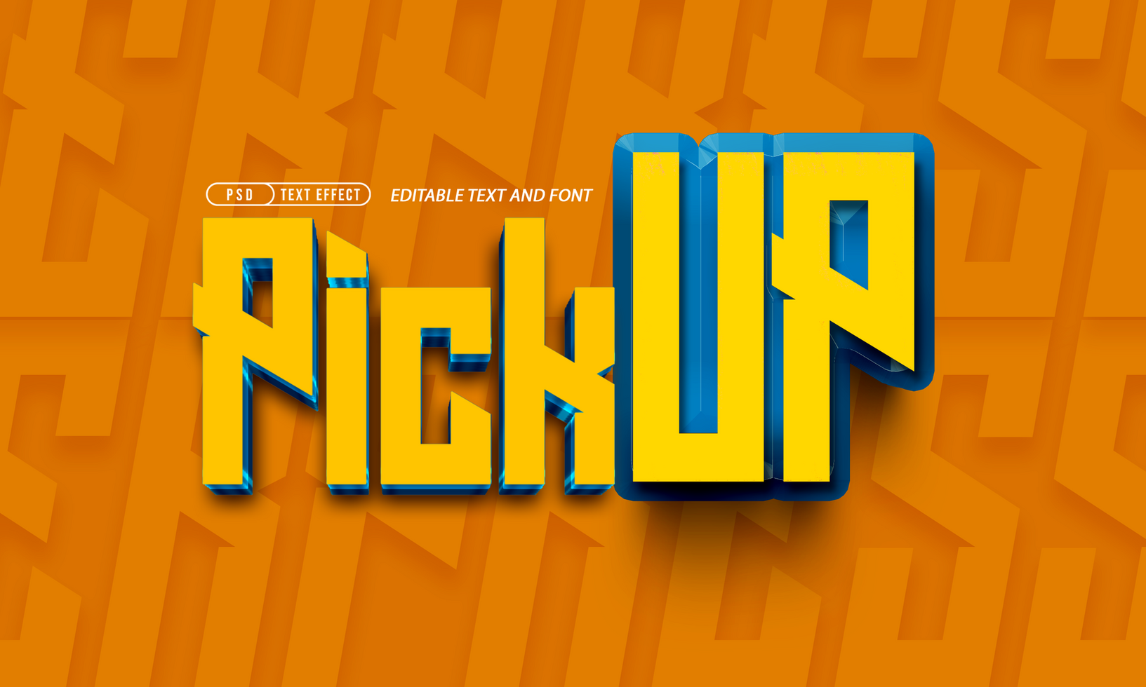 PickUp Text Effect psd