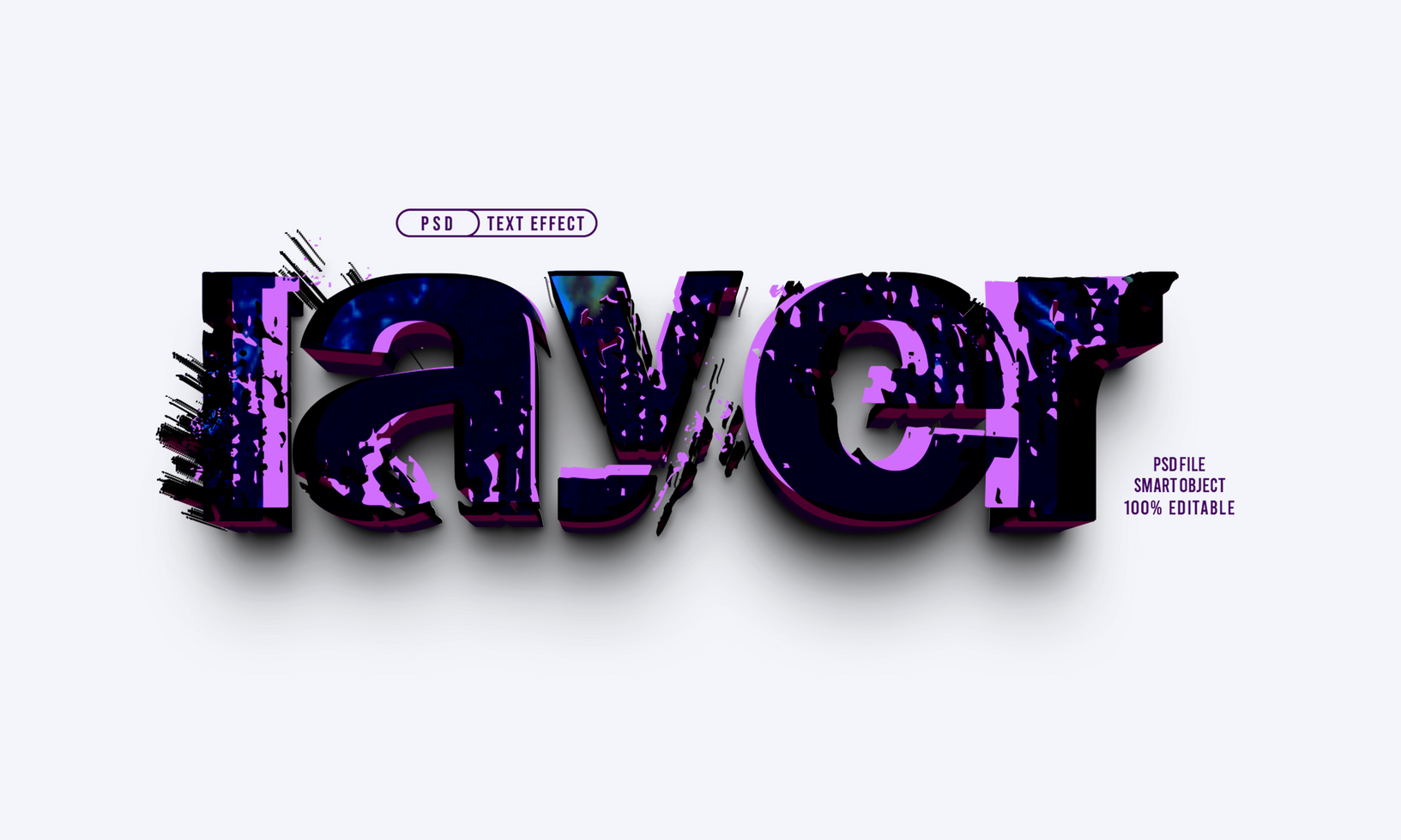 Layers Text Effect psd