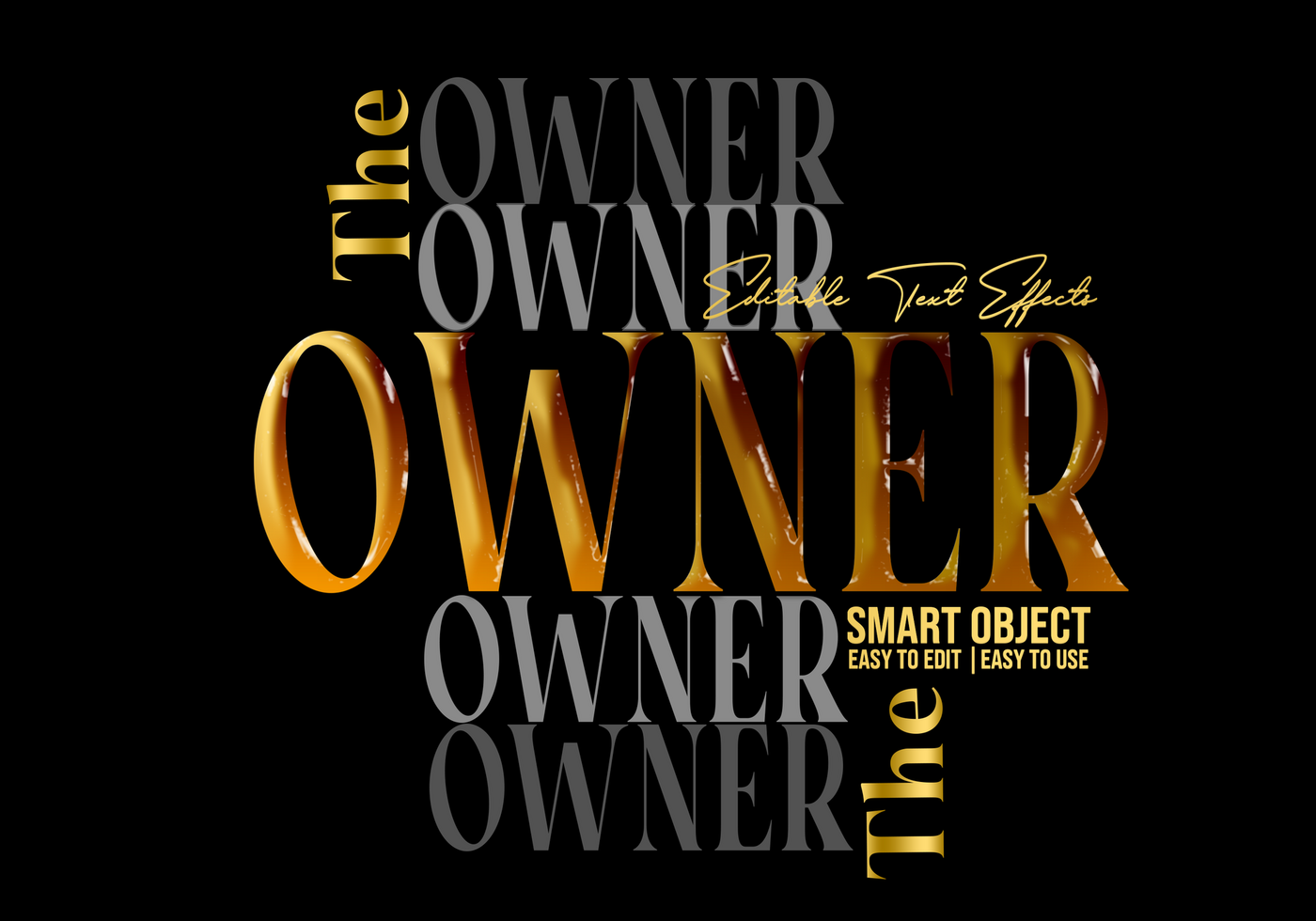 The Owner Text Effect psd