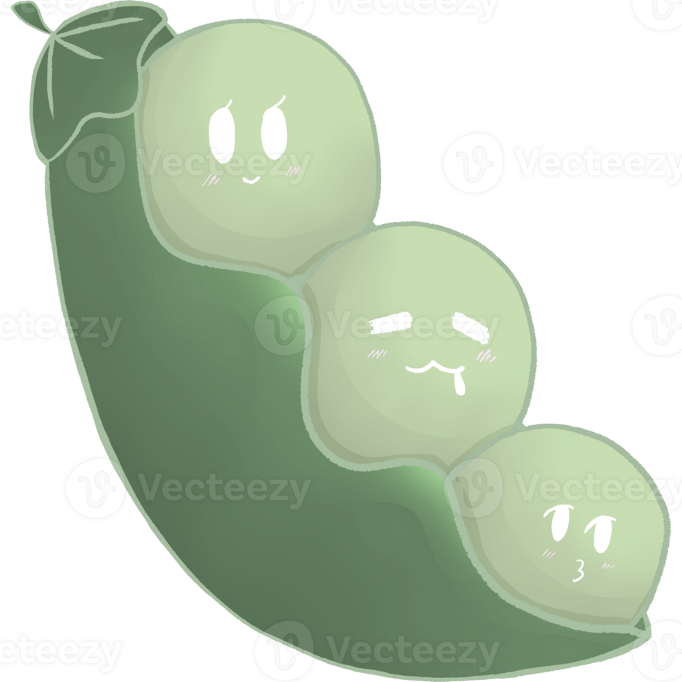 green pea cute png