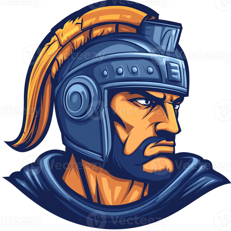 Powerful roman centurion logo on transparent background a symbol of strength and leadership png