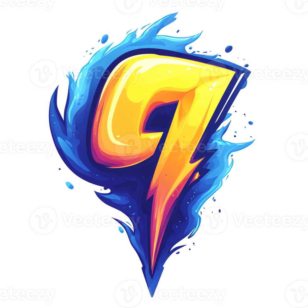 Fiery letter g logo design on transparent background a vivid and dynamic symbol for brands png