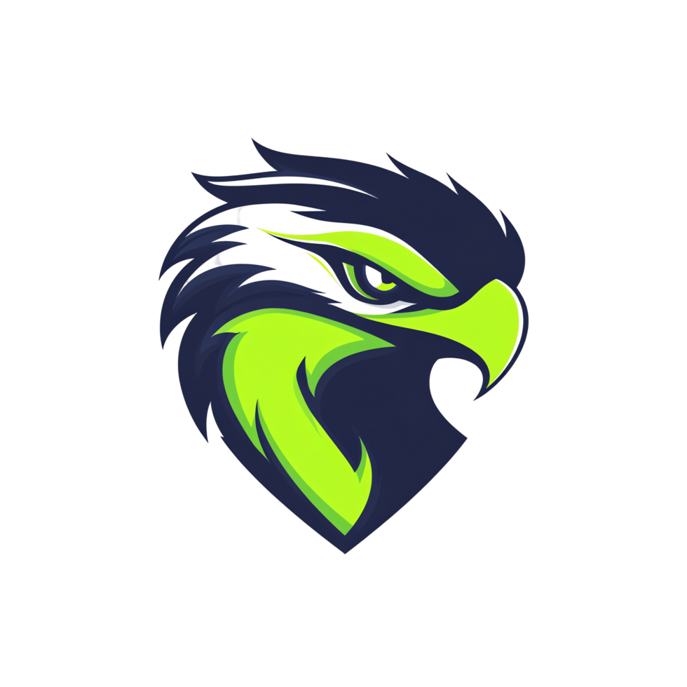 Majestic eagle logo on transparent background png