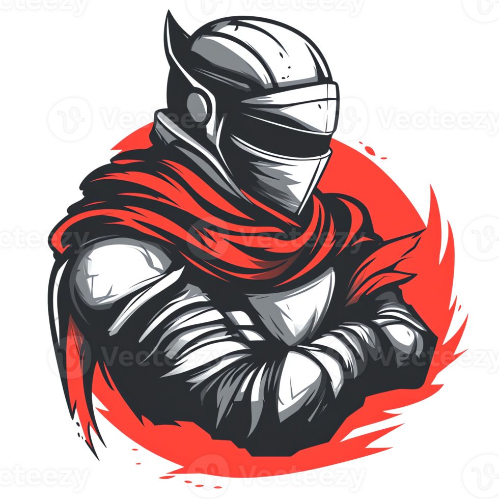 A valiant knight a masterpiece of fantasy art on transparent background png