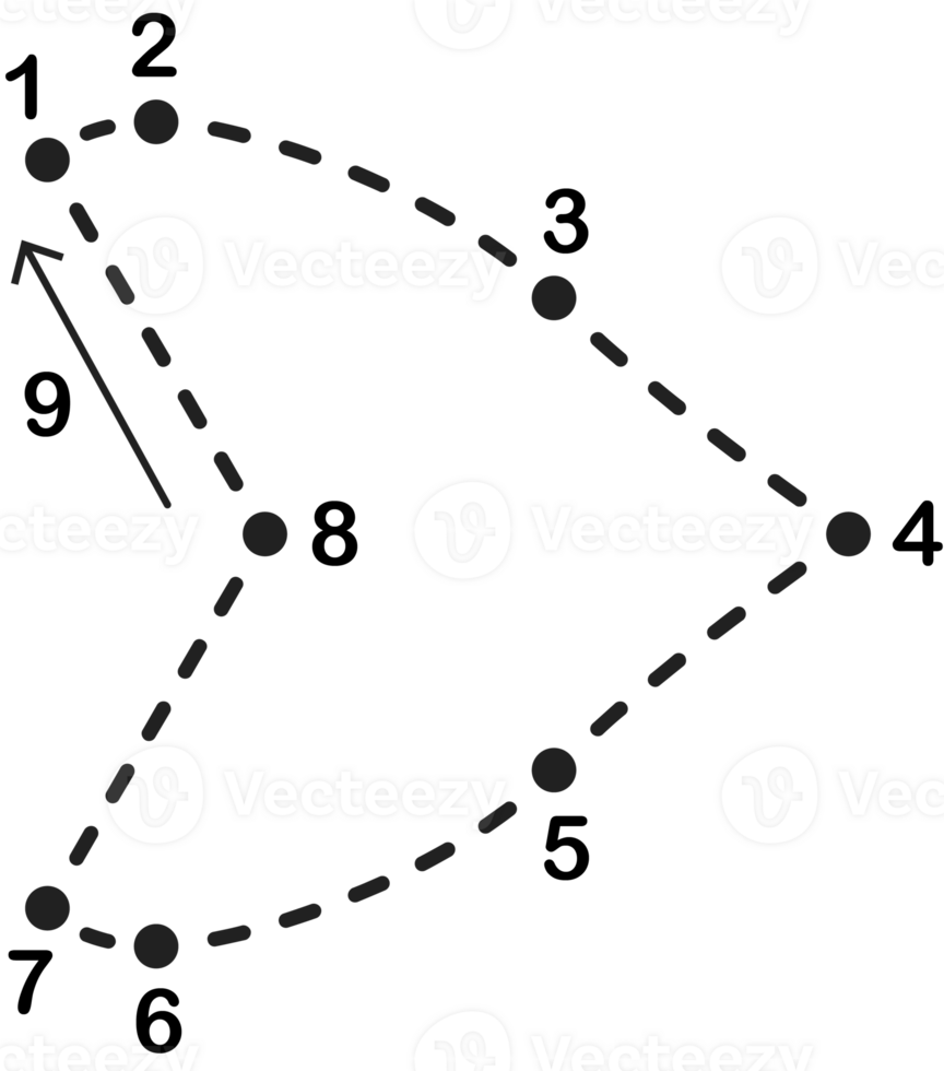 Dotted arrow head tracing. png