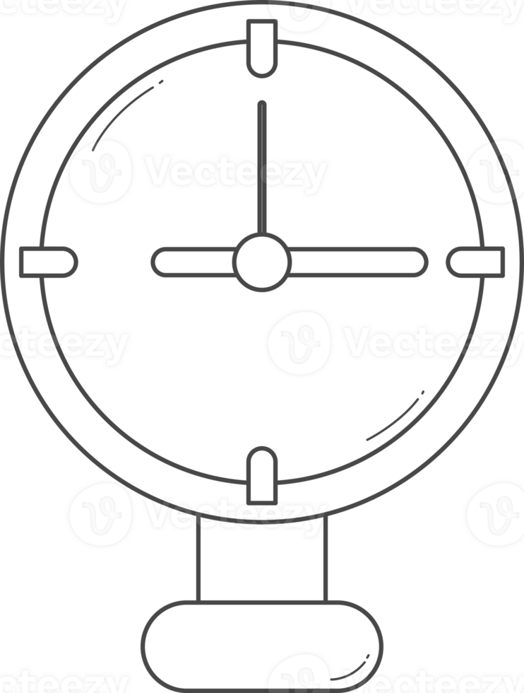 Simple clock path for coloring. png