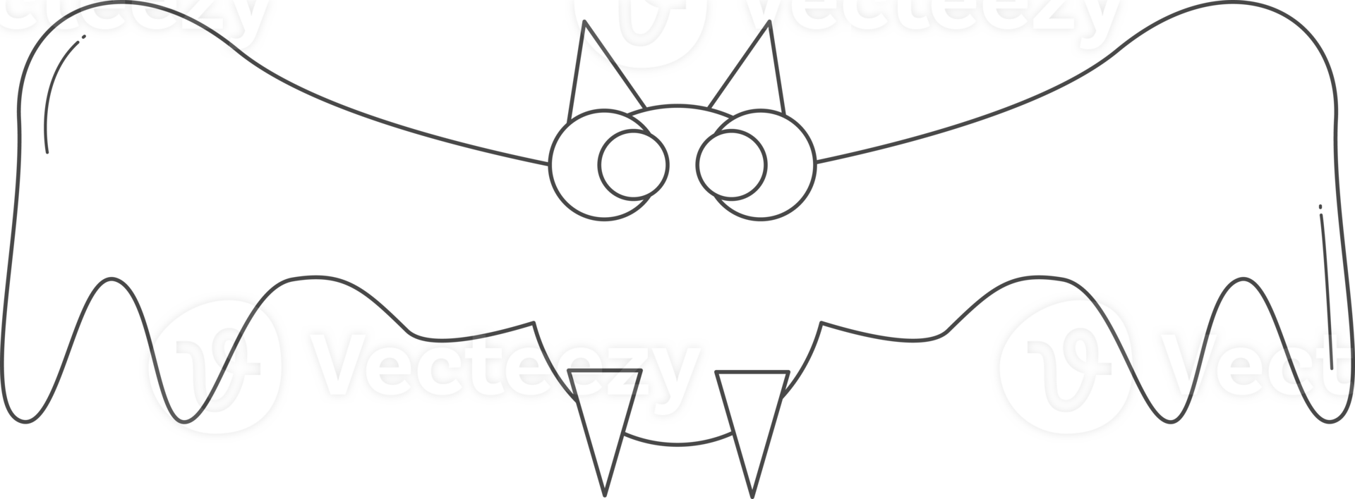 Bat illustration for coloring. png