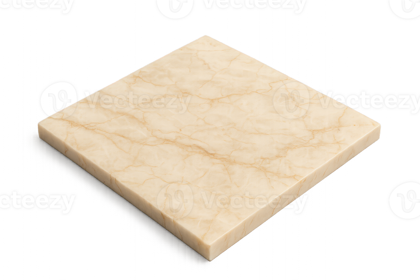 Polished Marble Tile Surface with Elegant Veining and Natural Texture png