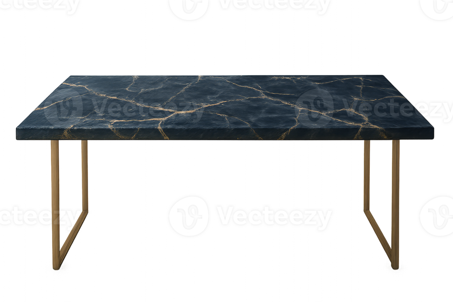 Elegant Marble Table with Simple Design and Gold Accents png