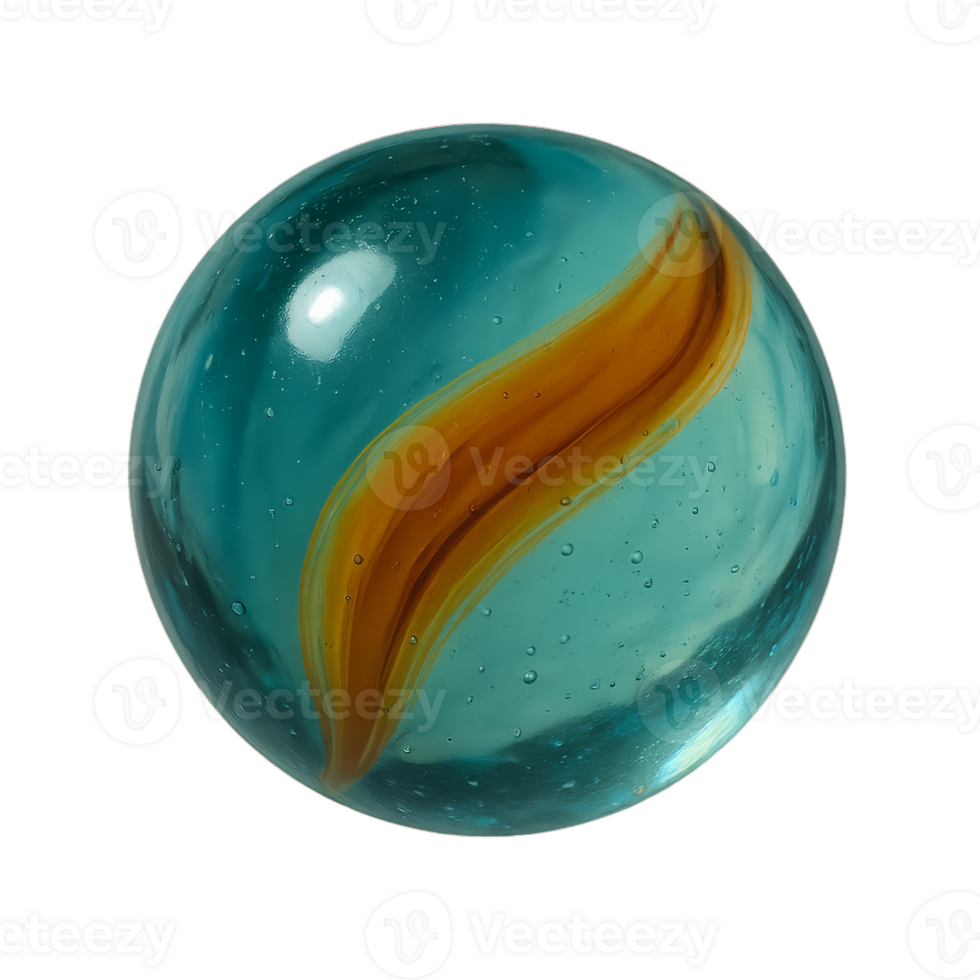 Colorful Marble with Glossy Texture and Elegant Swirls in Blue png