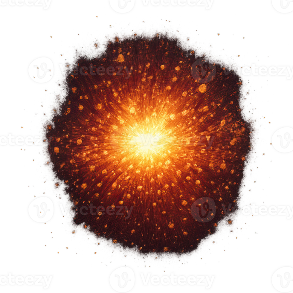 Abstract Particle Explosion with Radiant Energy and Bright Glow png