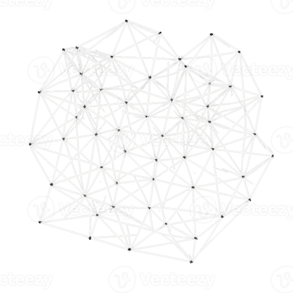 Abstract Mesh Network Graphic for Digital Composition and Design png