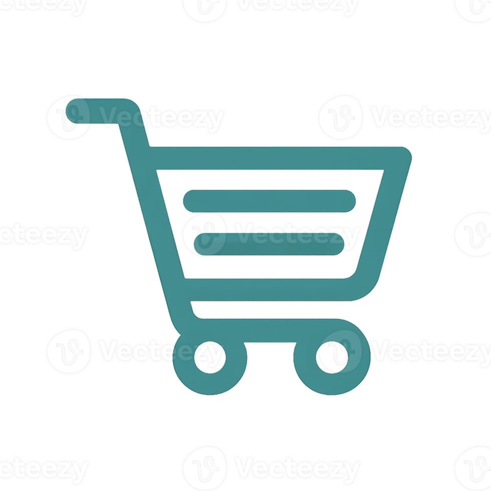 Simple Shopping Cart Icon for E-Commerce and Online Retail Use png