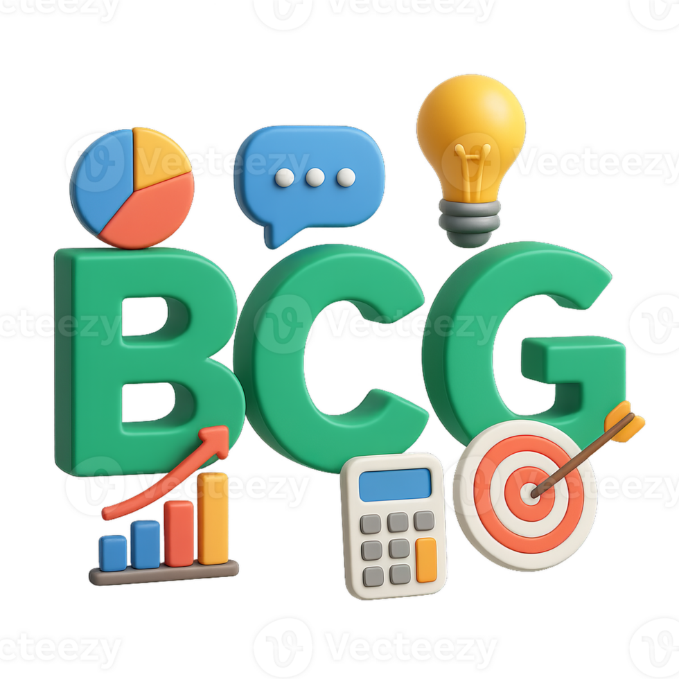 Colorful 3D Composition Representing Business Concepts and Strategies png