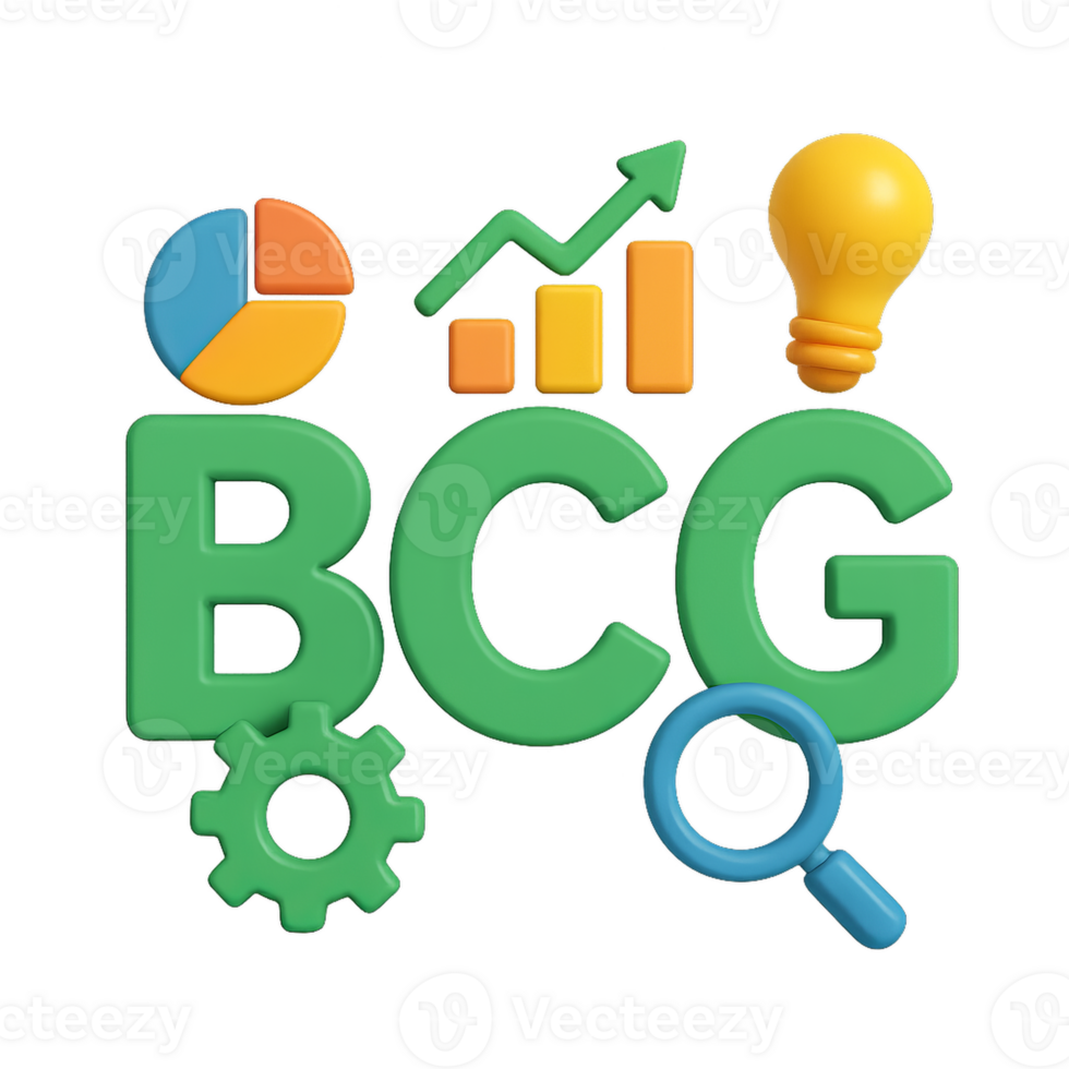 Creative 3D Design Elements for Business Growth and Strategy Art png