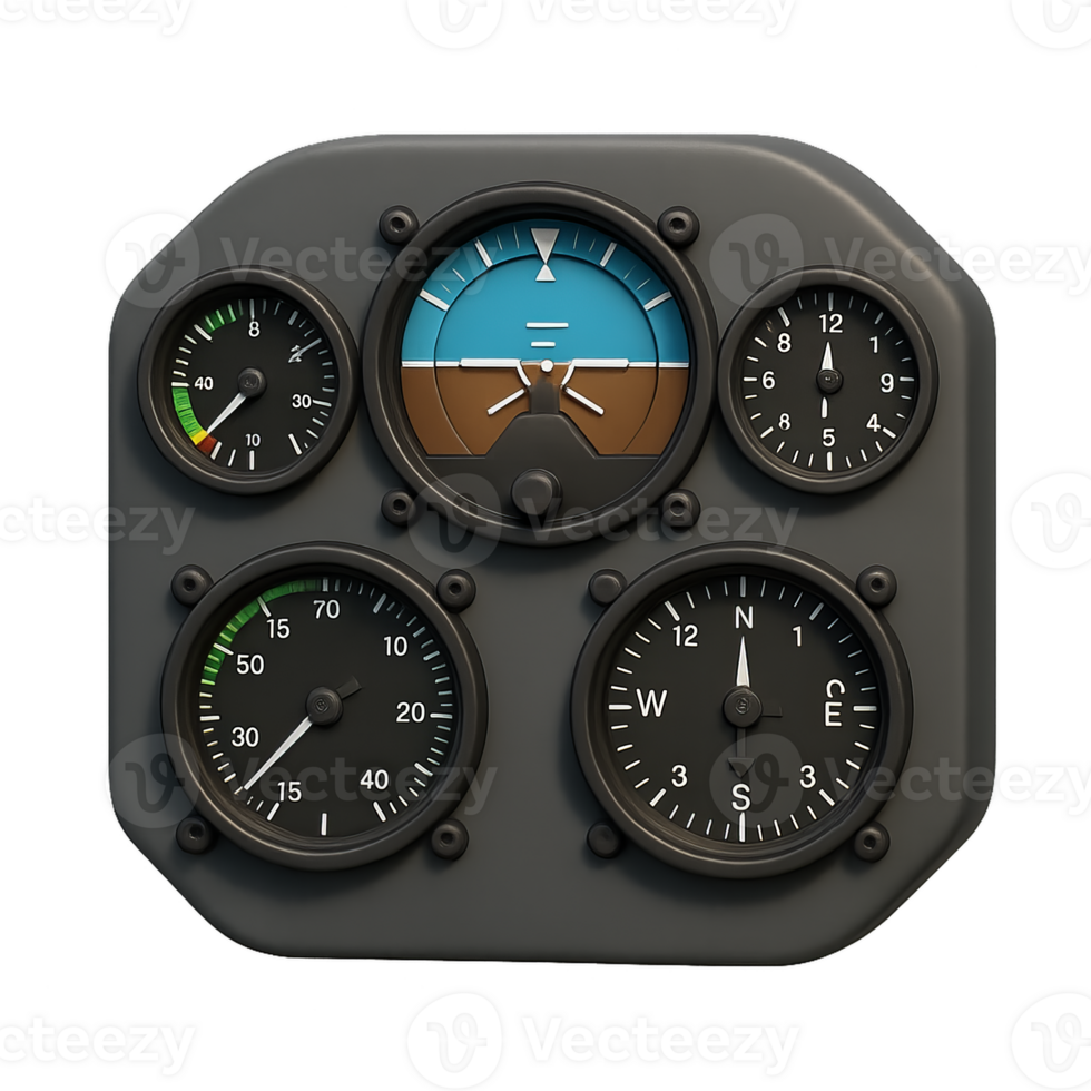 3D Instrument Interface with Analog Gauges for Simple Composition png