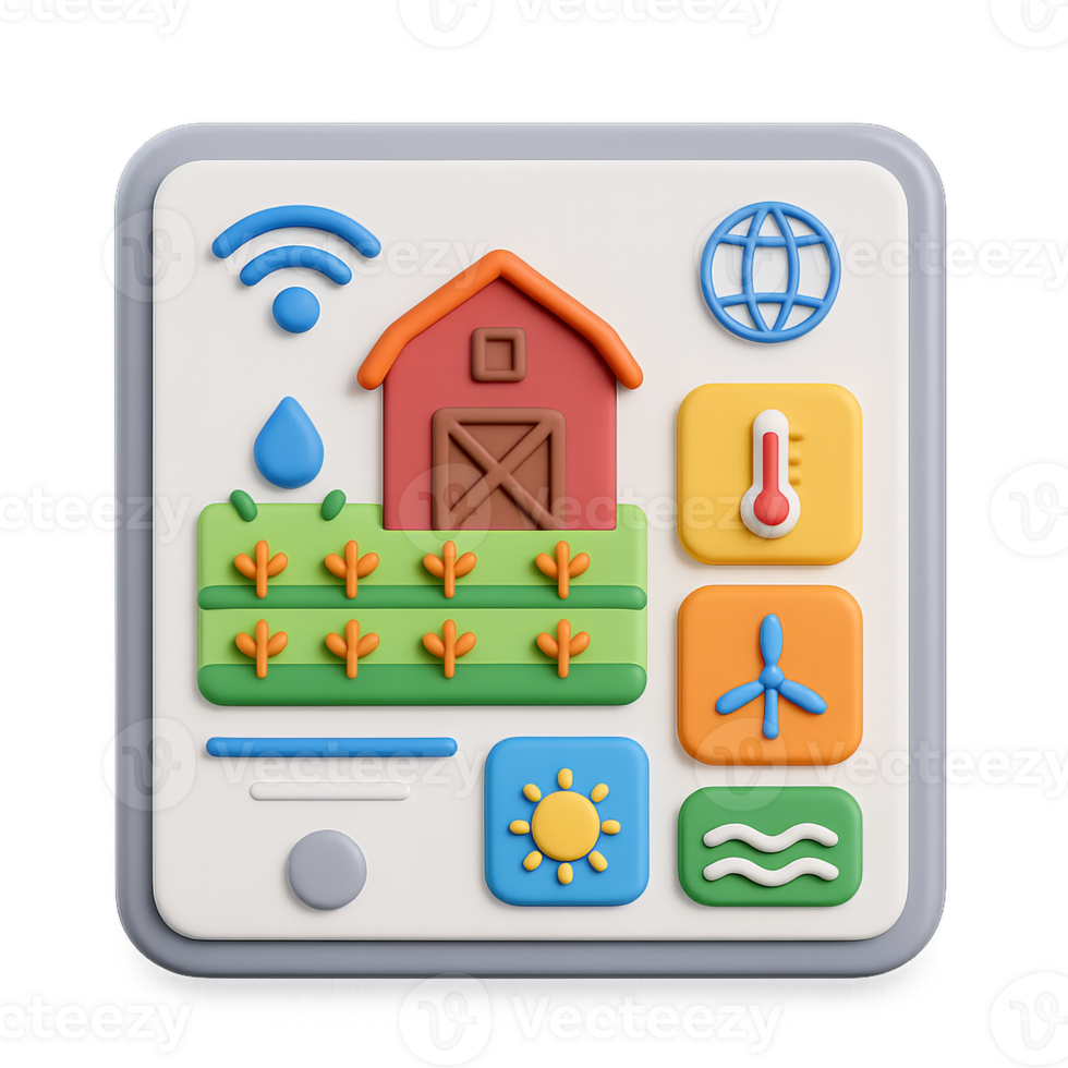 Smart Farm Interface Design for Simplified Agricultural Management png