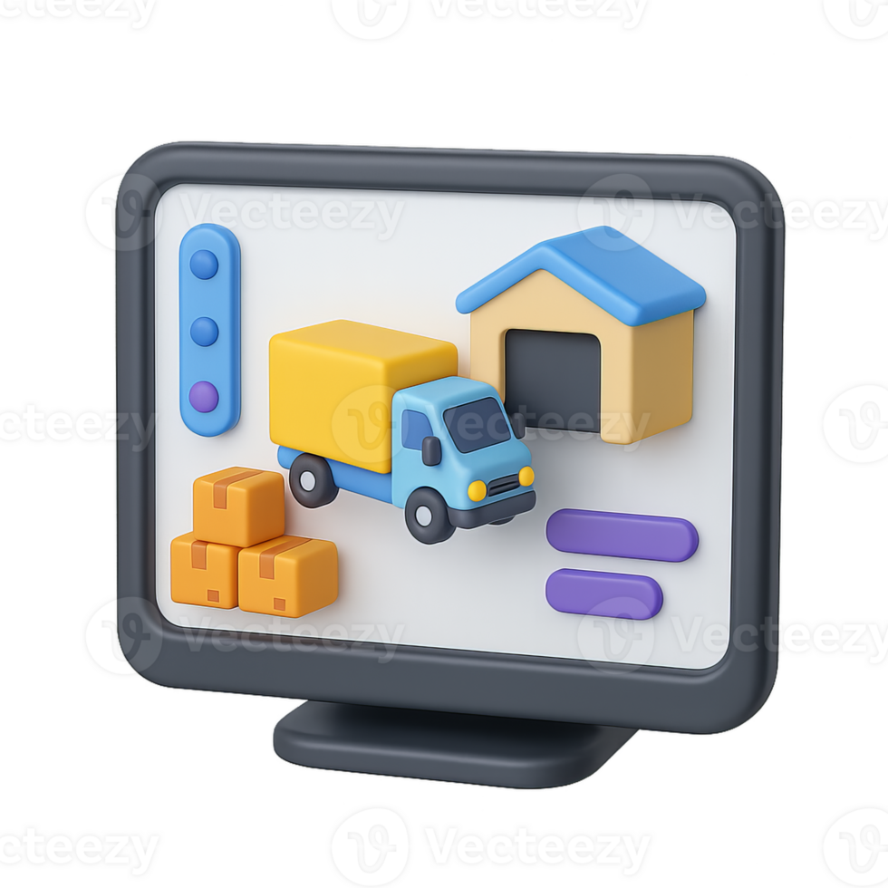 Simple Smart Interface for Freight Management and Logistics Visualization png