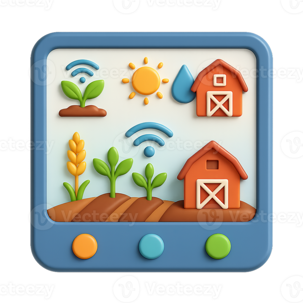 Simple Smart Farm Interface Design for Agriculture Applications png