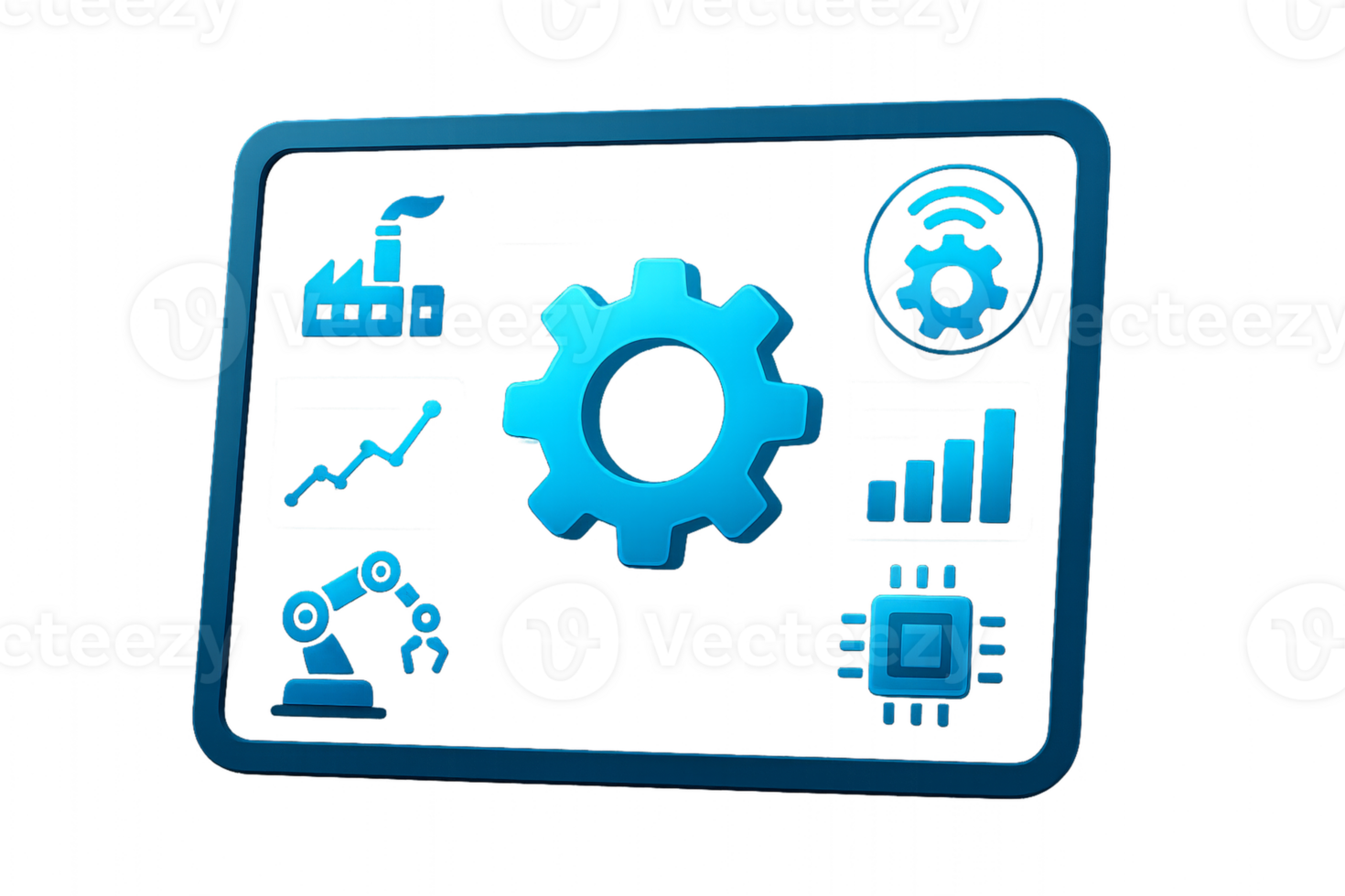 Innovative Smart Tech Interface for Simple Data Composition png