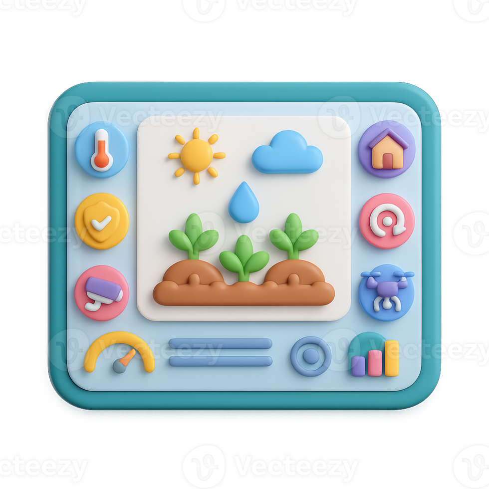 Smart Farm User Interface for Simple Digital Agriculture Management png