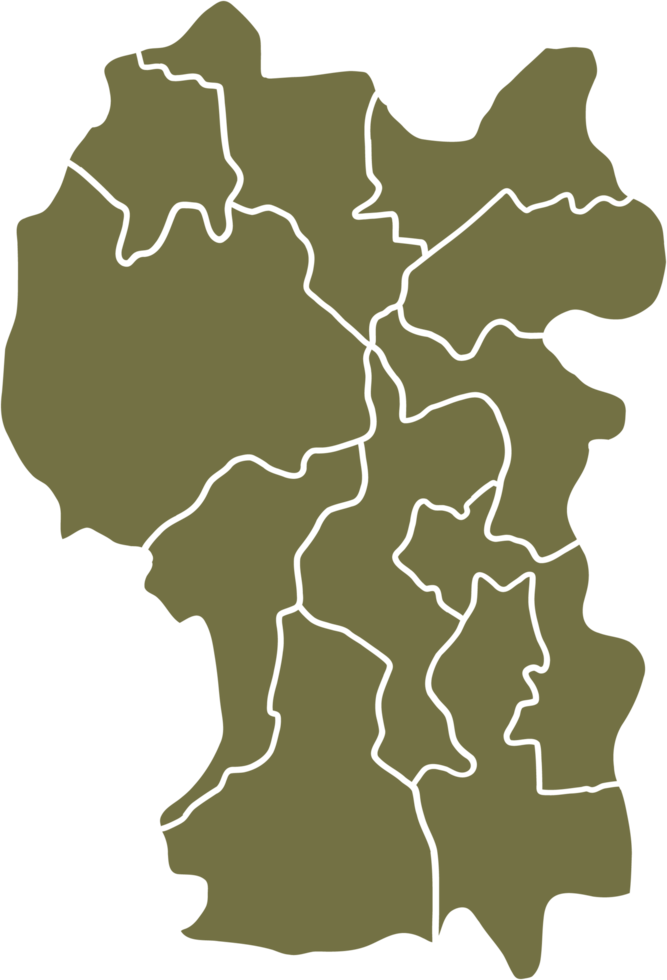 Doodle freehand drawing of Kuala Lumpur city map. png