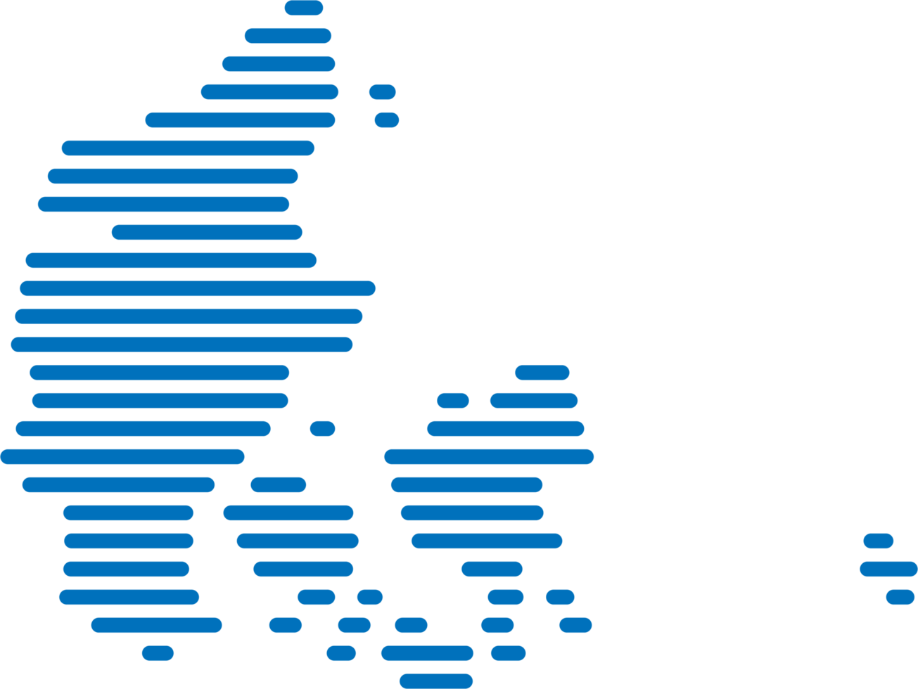horizontal line drawing of denmark map. png