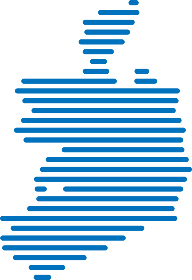 horizontal line drawing of ireland map. png