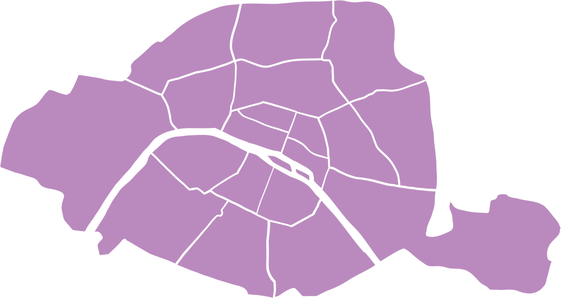 Doodle freehand drawing of Paris city map. png