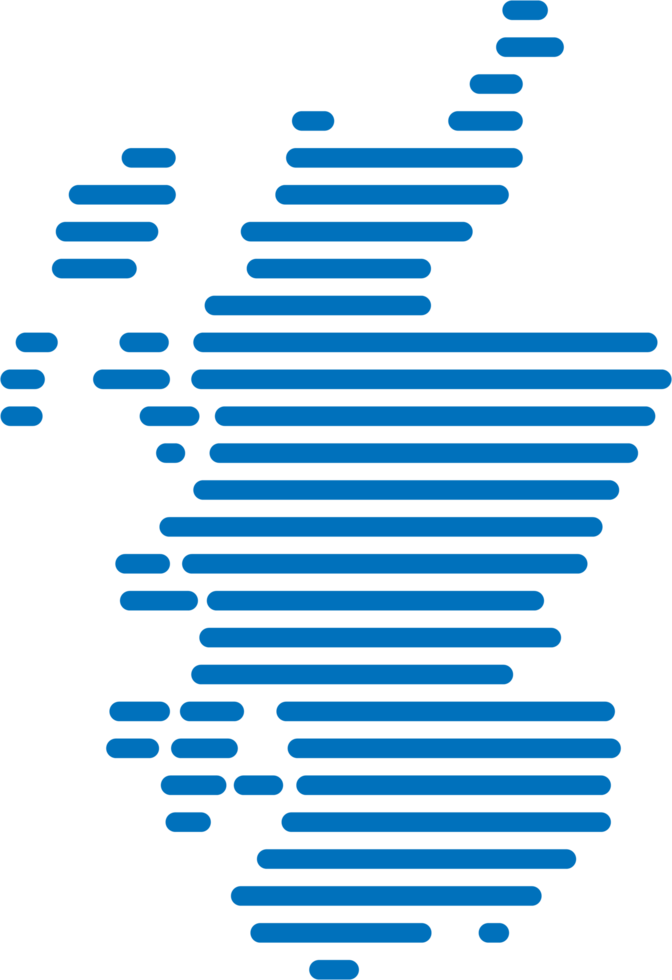 horizontal line drawing of scothland map. png